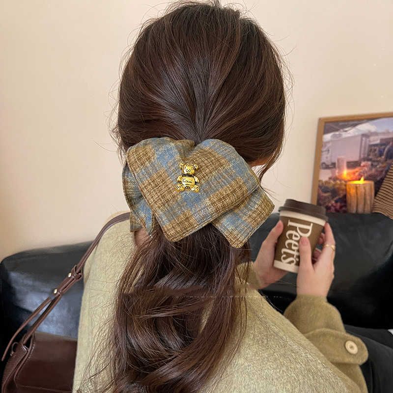 Korean-style large intestine hair band, women's high-end look, oversized bun hair tie, hair band, Internet celebrity, 2025 new style hair tie full figure