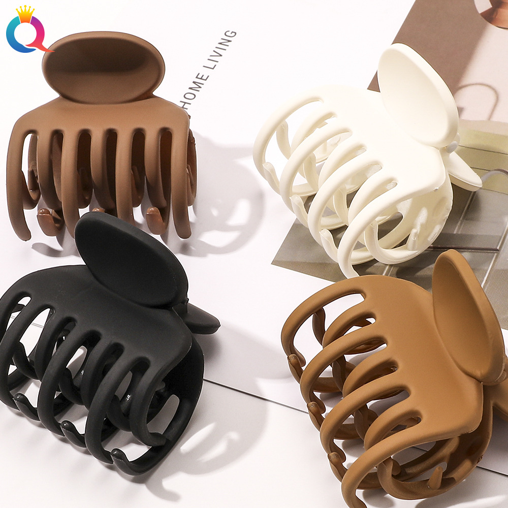 Qiyue Korean matte high ponytail clip, small scratch clip, back head updo, versatile shark clip hair clip accessory wholesale details Picture