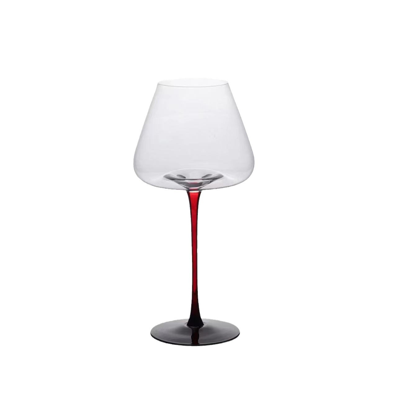Crystal red wine glass, high-end and light luxury large red stem wine glass set, home Bordeaux large-bellied high-footed glass Item Picture
