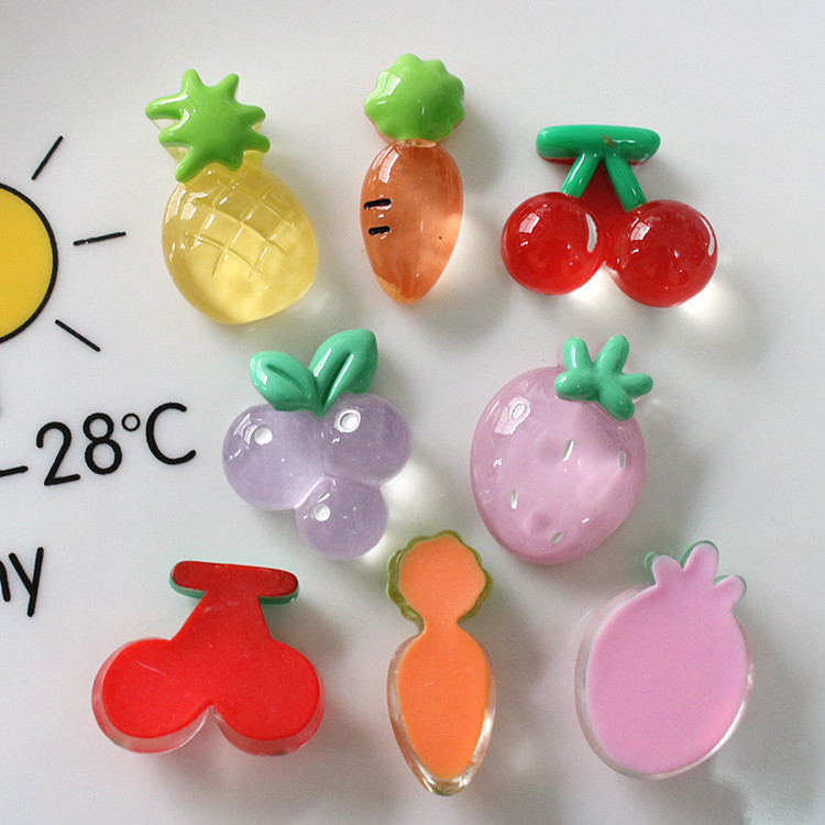Transparent fruit resin accessories, cherry and strawberry diy hair accessories, hair clip materials, children's rings, handcrafted materials Application Scenario