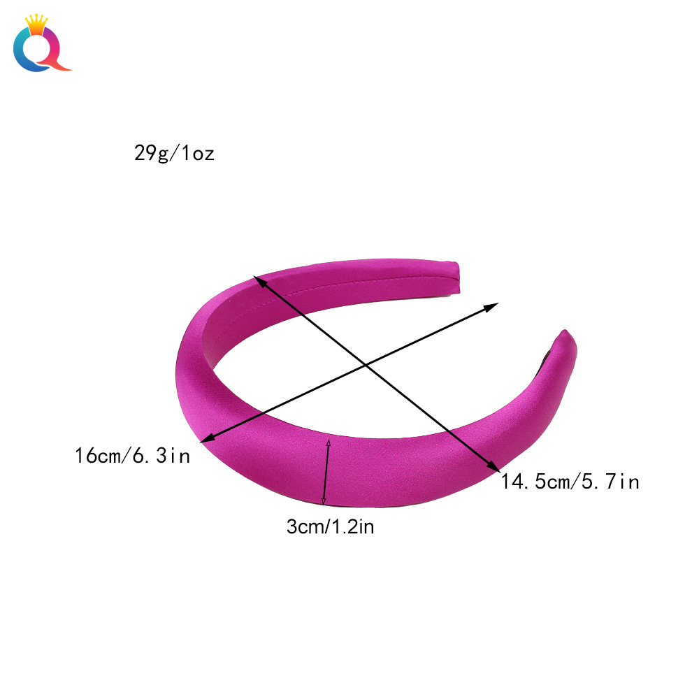 Qiyue Korean wide edge solid color hair band, high-end high head top headband, face wash hair hole, hair clip, hair accessory wholesale Application Scenario