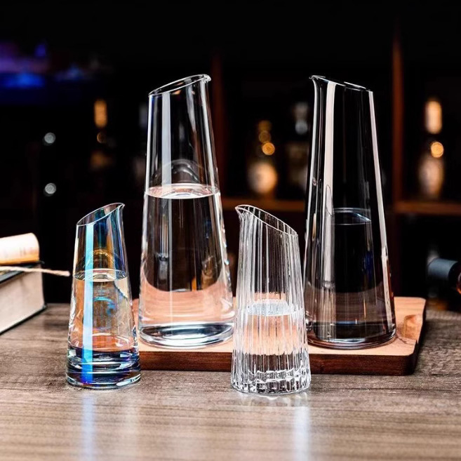 Japanese-style wine dispenser, crystal glass wine dispenser, wine pot, red wine decanter set, cocktail bar details Picture