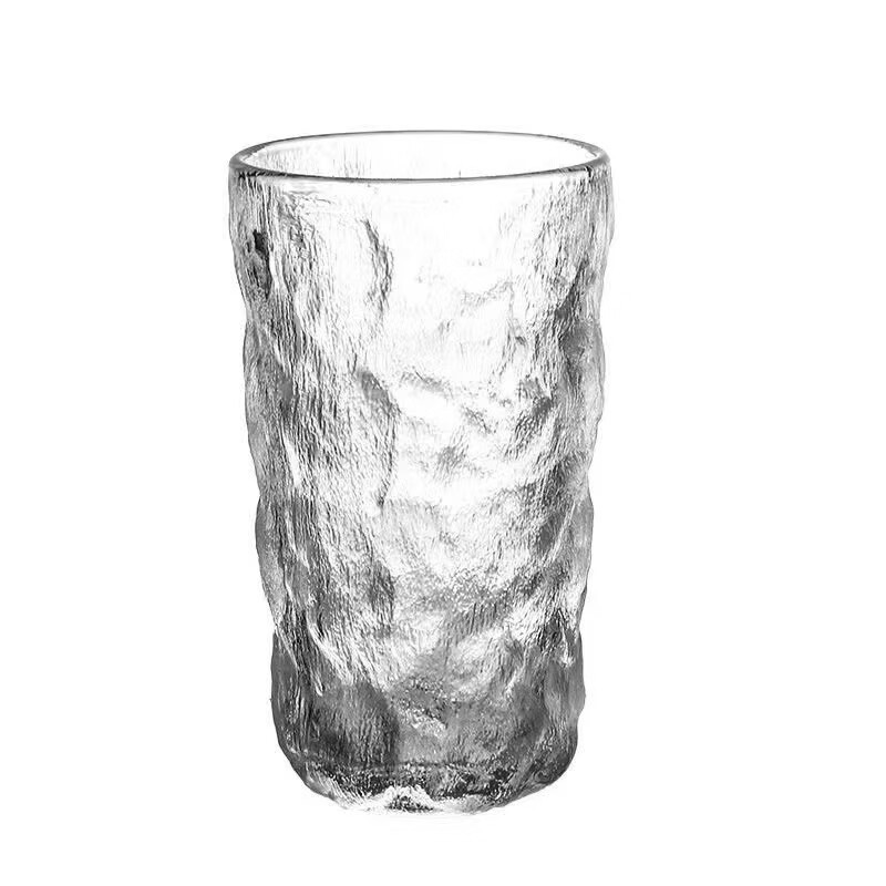 Creative glacier cups, light luxury high-end glass cups wholesale, simple household water cups, breakfast cups, high appearance level milk cups Item Picture