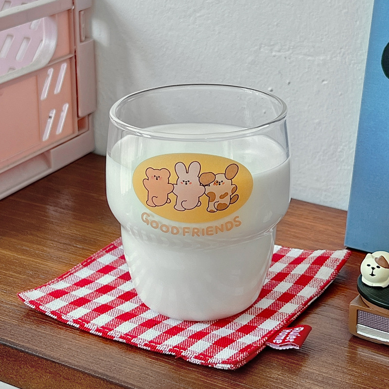 Boli American, Japanese and Korean InS-style glass cups, high borosilicate cups, heat-resistant water cups, coffee cold brew cups, breakfast cups Application Scenario