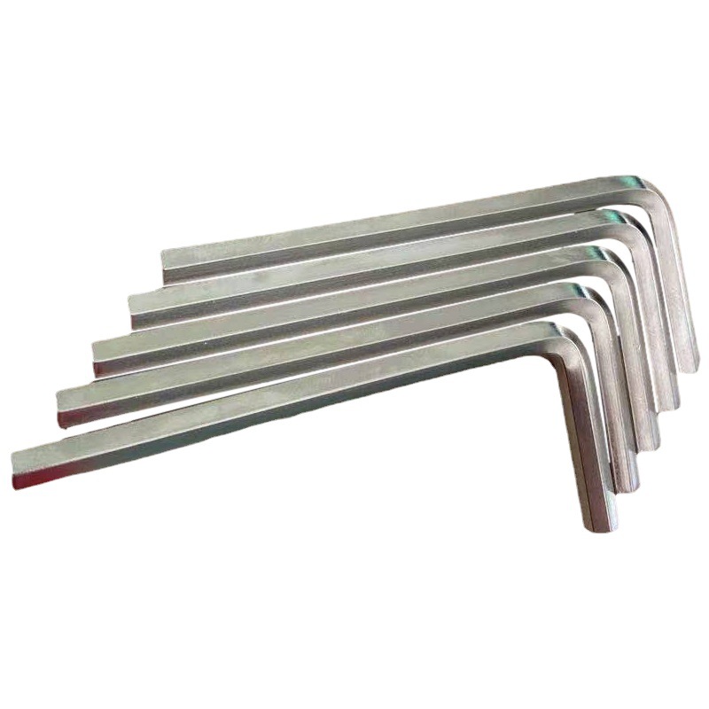 Wholesale of metric and imperial hexagon socket wrenches, flat-head wrenches, 7-shaped hexagon socket with nickel and zinc plating from the manufacturer Item Picture
