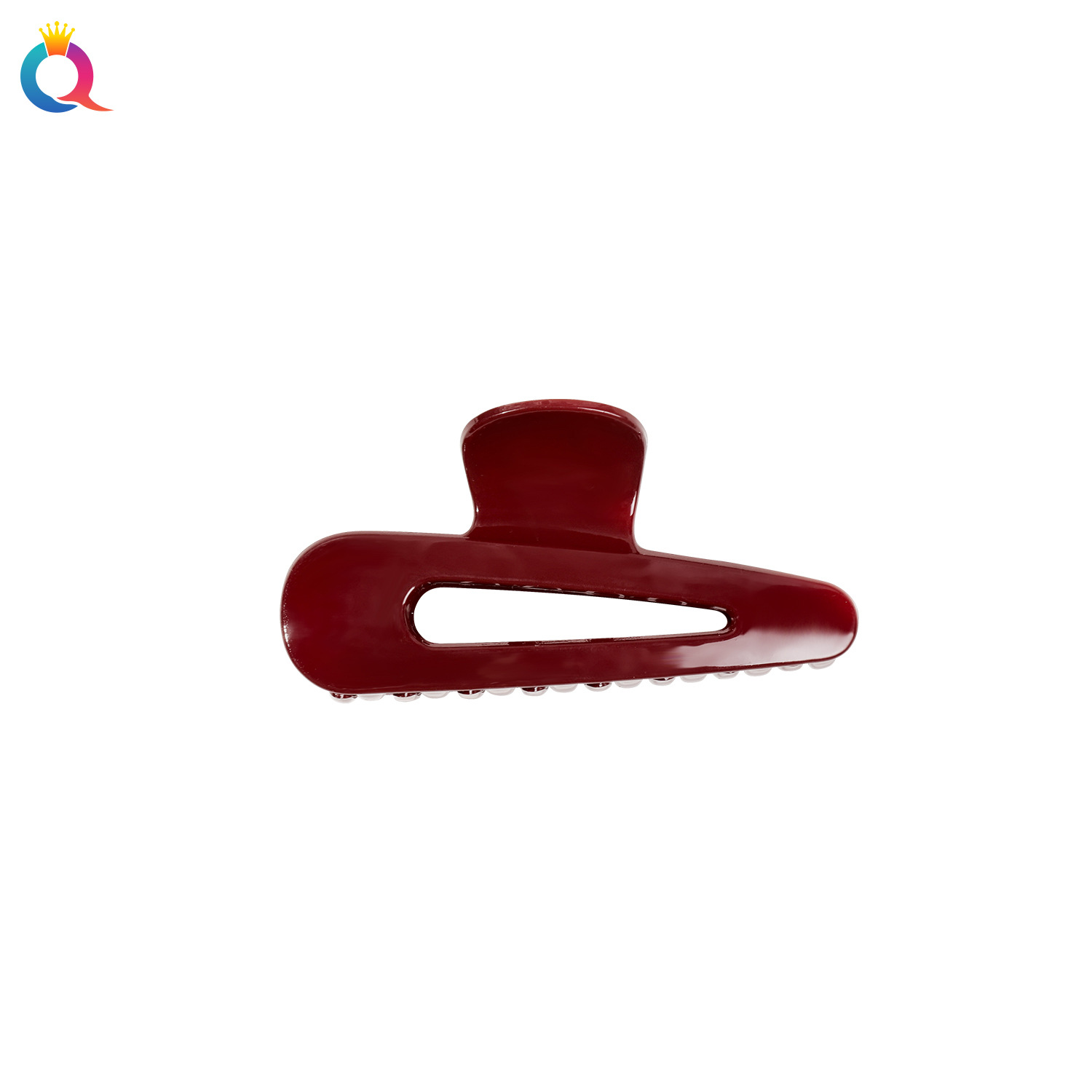 Wholesale of Qiyue European and American hollowed-out teardrop hair clips, large classic grab clips for women, versatile and simple shark clip hair accessories Item Picture