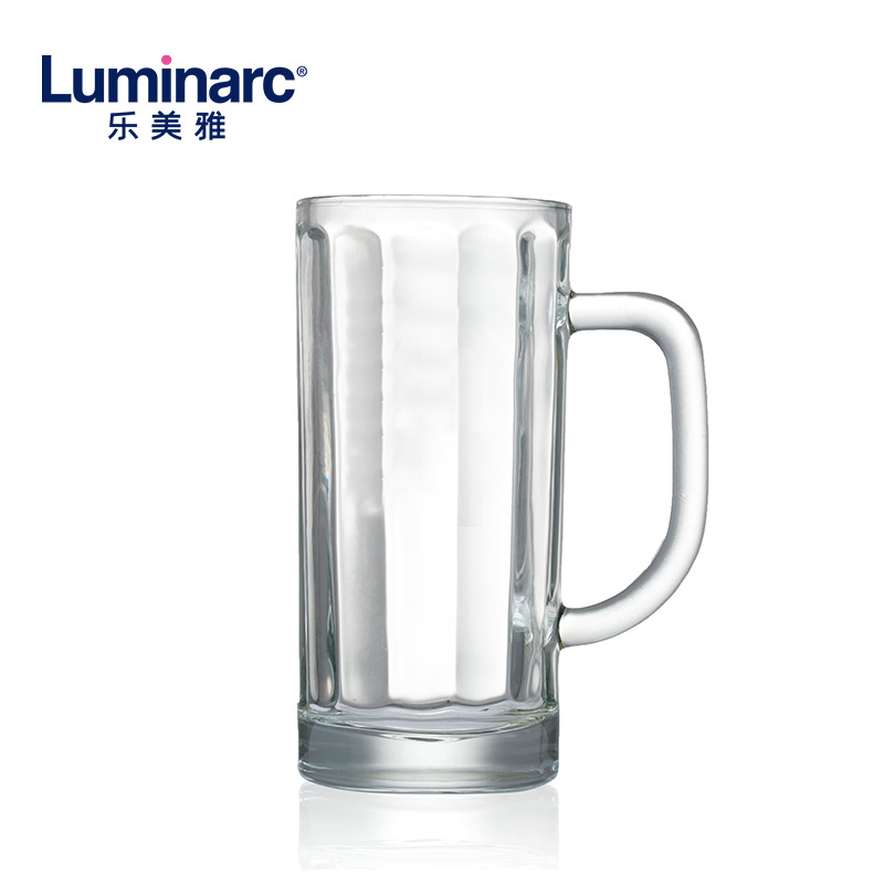 Le Mei Yamandon beer mug, heat-resistant glass water cup, tea brewing water cup, beverage handle cup, draft beer cup 51908 full figure