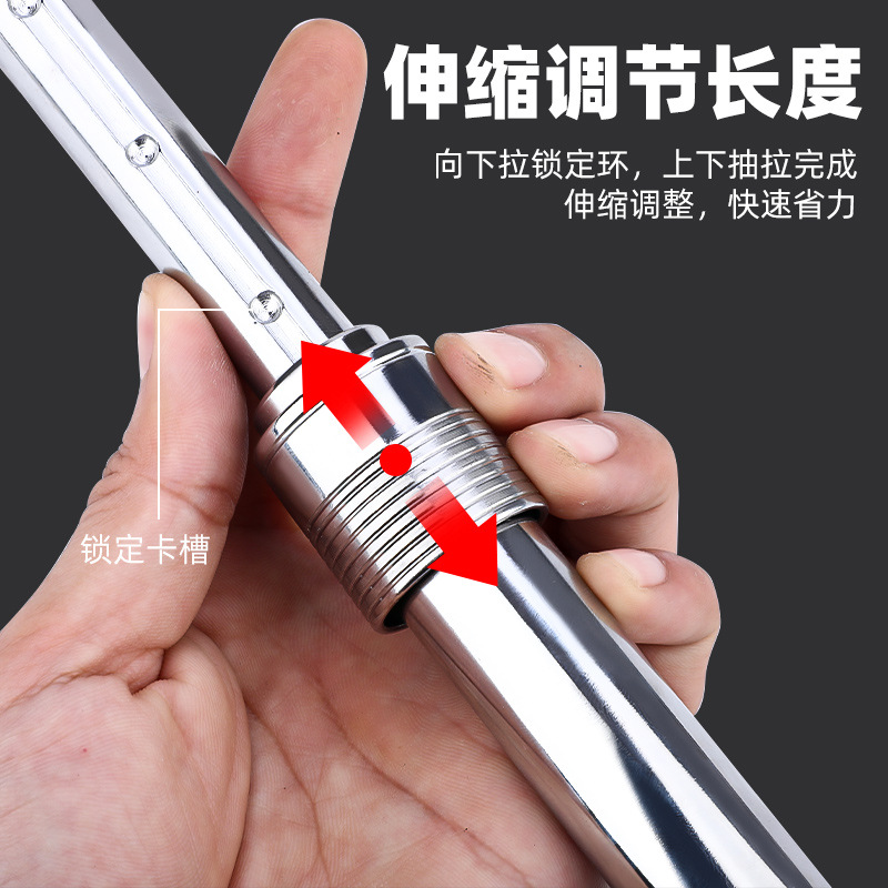 Tuosen Hardware Tools' quick-release ratchet wrench, auto repair socket wrench tool, 72-tooth telescopic ratchet wrench Specification drawing