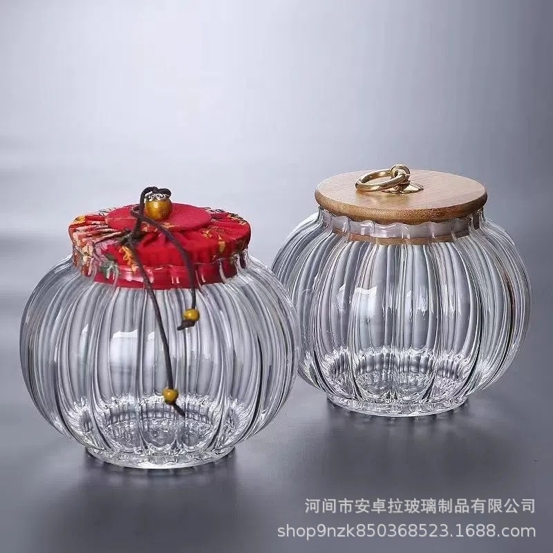 Chinese-style household sealed glass tea canister, Nordic-style snack storage box, flower tea and sugar bottle jar, food grade Application Scenario