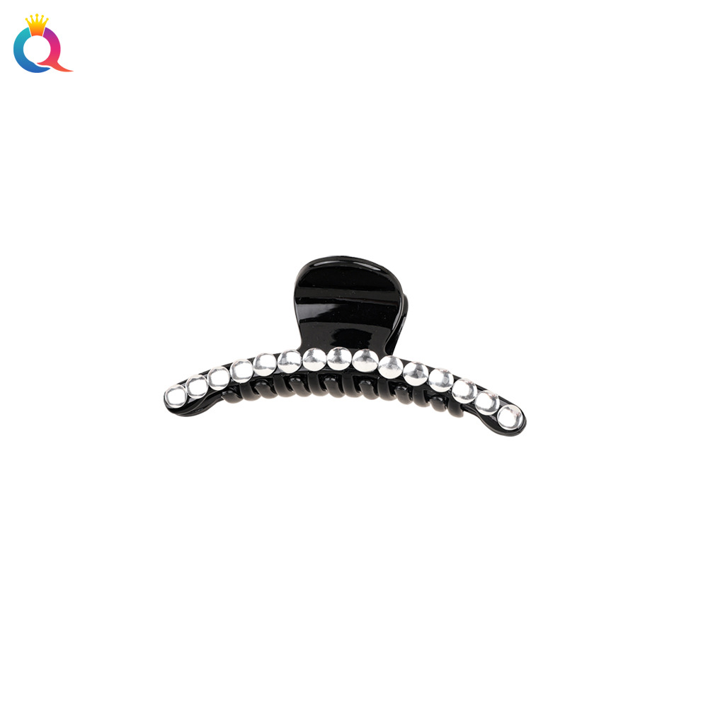 Wholesale of Qiyue Korean version high-end and elegant pearl hair clips, back of the head ponytail bun hair clips, shark hair clips and other hair accessories Item Picture