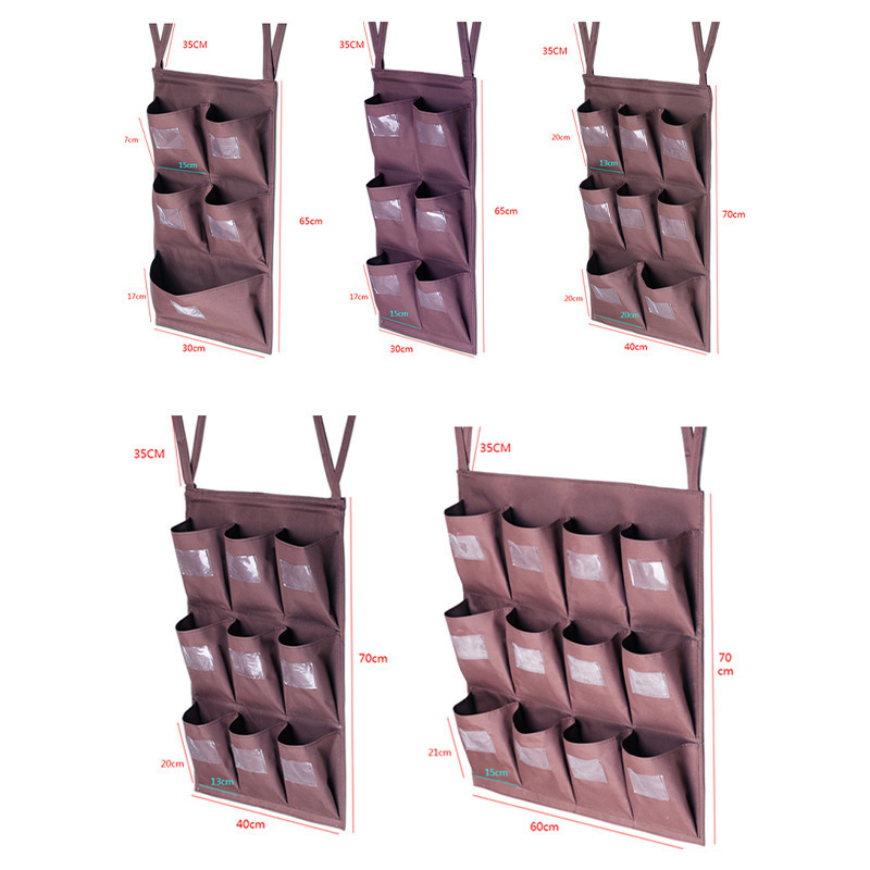 Hotel work cart, linen cart, functional cleaning cart, rag bag, storage bag, classification, hanging bag, tool and item organization Specification drawing
