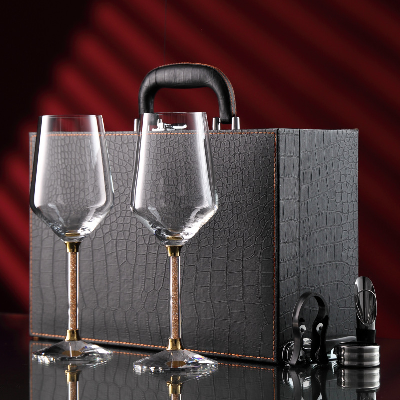Idelita diamond cup stem glass, Chardonnay white wine glass, red wine glass wholesale with logo printing details Picture