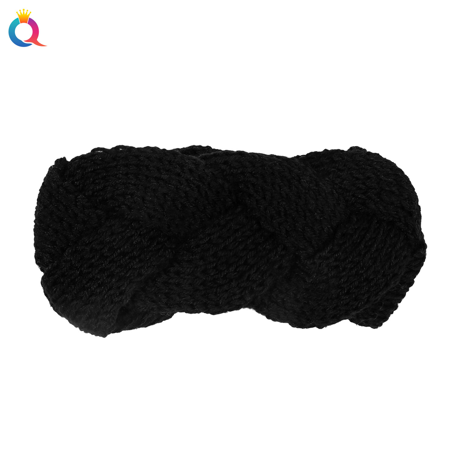 Qiyue Cross-border Knitted braided wide edge hair Tie, high-end fashionable face wash head, head accessory and hair accessory wholesale Item Picture