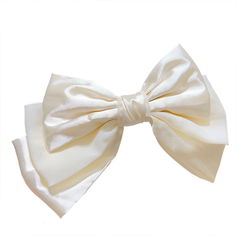 The new style of the "Super Fairy Multi-layer Bow hairpin" with the "Runaway Princess" spring clip at the back of the head is a stylish and elegant headwear Item Picture