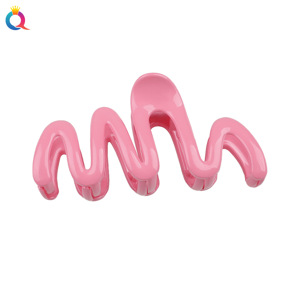 Qiyue Korean version wavy hair clip, ponytail clip, super large 13cm, updo hair clamp, shark clip, dopamine hair accessory, headwear Item Picture