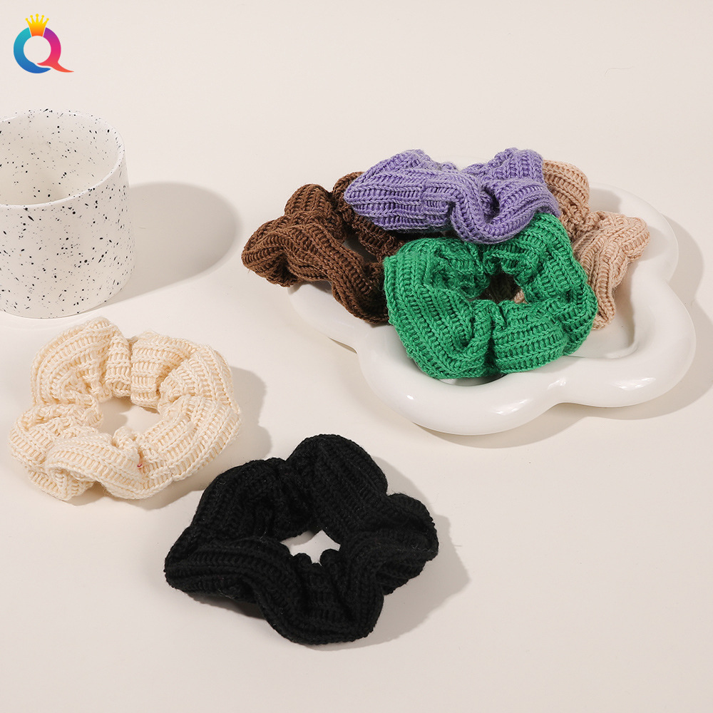 Qiyue Cross-border High-end Large Intestine Hair Tie, ins High Appearance Level, large Intestine Hair Tie, Pig large Intestine Hair Tie wholesale Specification drawing