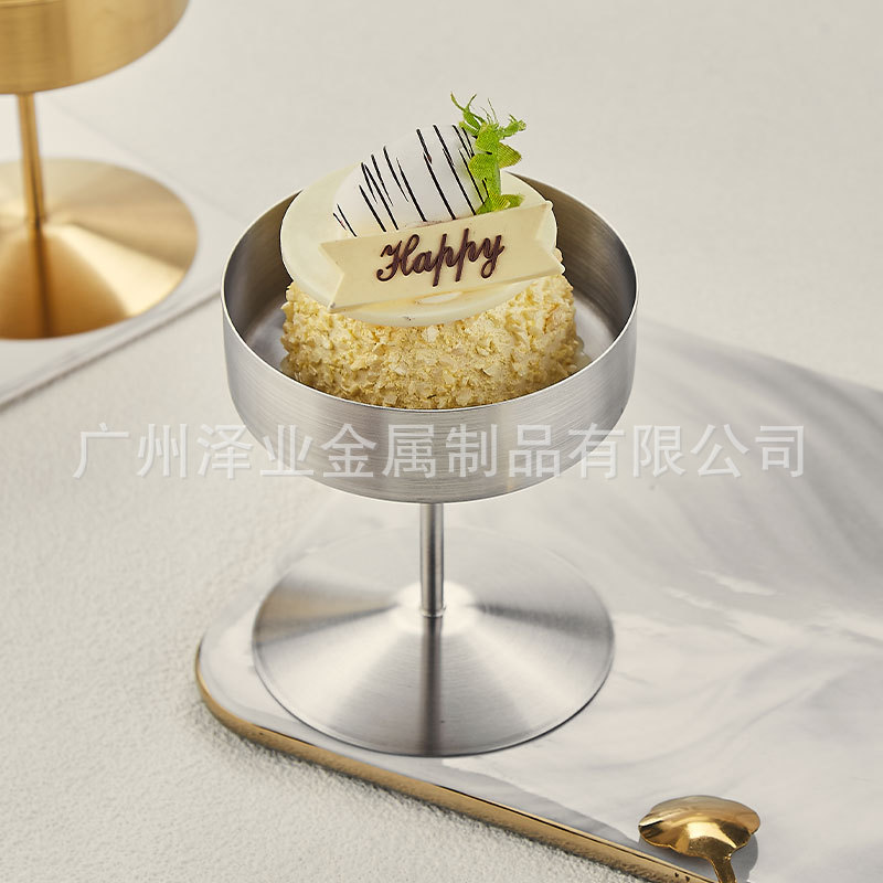 Cross-border 304 stainless steel ice cream cups, dessert cups, pudding cups, coffee cups, ice cream cups, highball cups, Martini cups Application Scenario