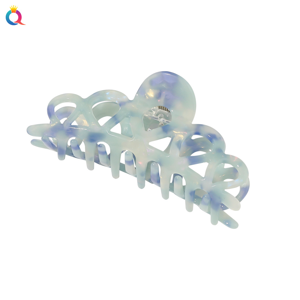 Qiyue Korean adult hair grabbers, French grabbers, crown hair clips, elegant acetic acid hair accessories and headwear Item Picture