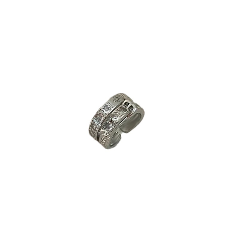 Double-layer belt buckle ring, a niche design for women, exudes a sense of luxury. The Saturn opening can be adjusted, creating a trend of light luxury rings Item Picture