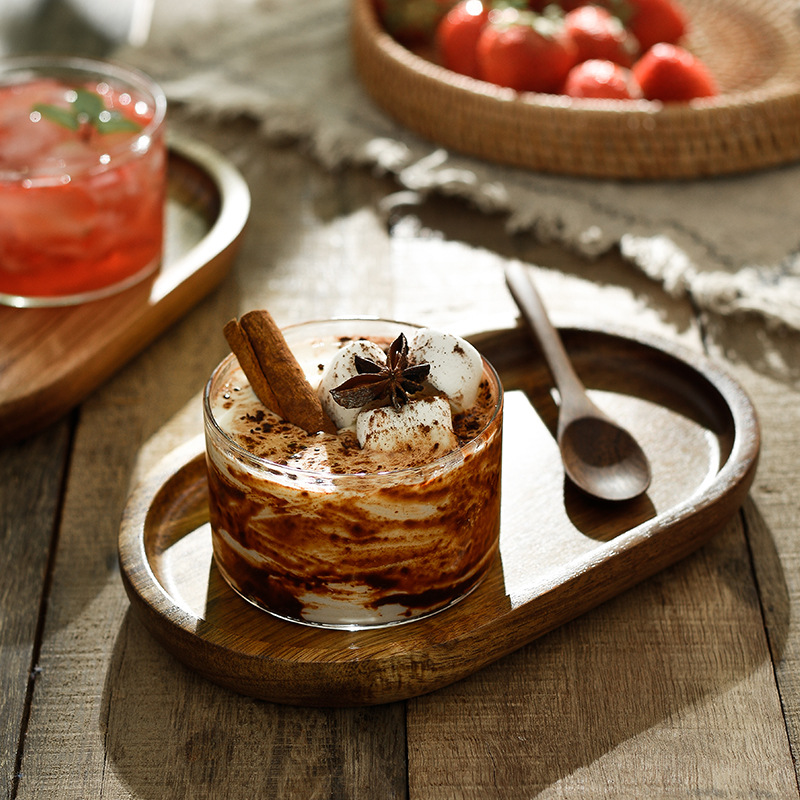 Ice cream cup, high borosilicate glass mold bowl, Japanese afternoon tea tableware, bird's nest bowl, dessert bowl, single-person breakfast bowl details Picture