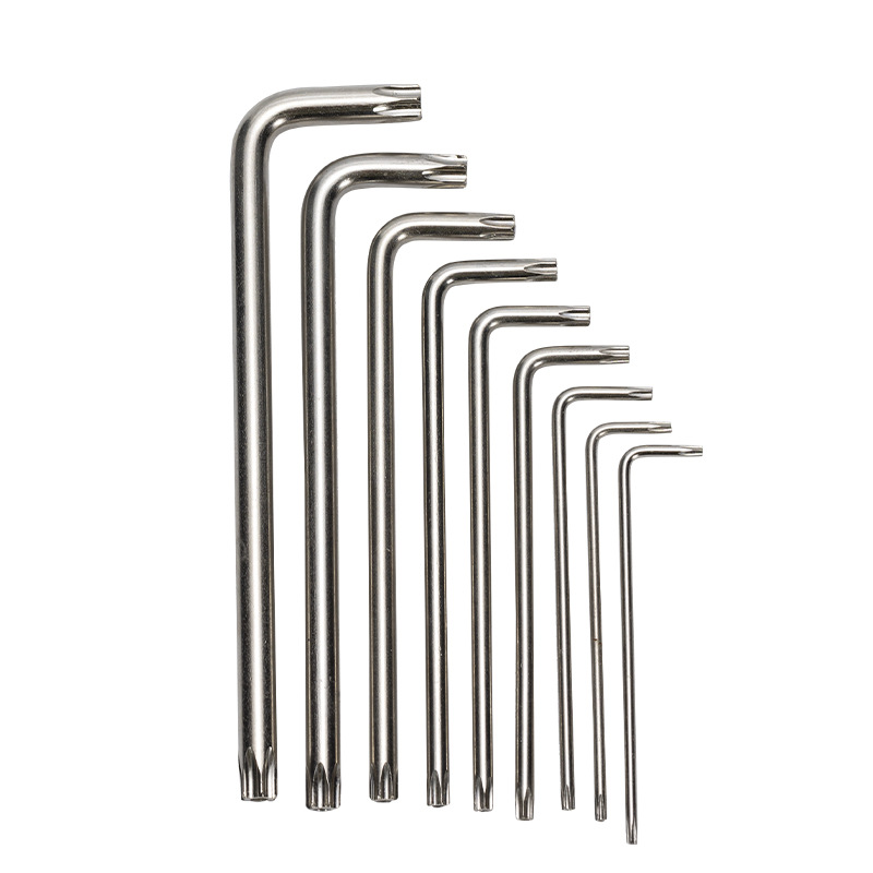 Conventional mid-hole long star-shaped extended cross-shaped T10-T25T30 double-hole flower-shaped anti-theft Allen wrench full figure