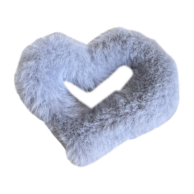 Autumn and winter love plush grab, half of the hair tied up at the back of the head, a one-yuan small commodity, hair accessories and headwear Item Picture