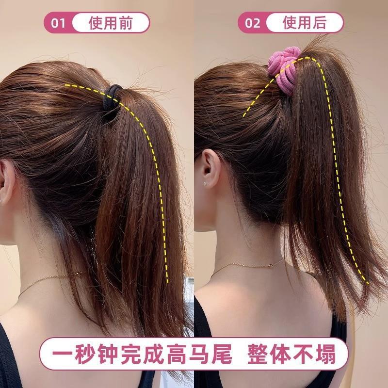 Maillard Brown Sweet Hair Band for Women 2025 New style sugar simple hair band High Elasticity versatile thick hair band hair accessory Specification drawing