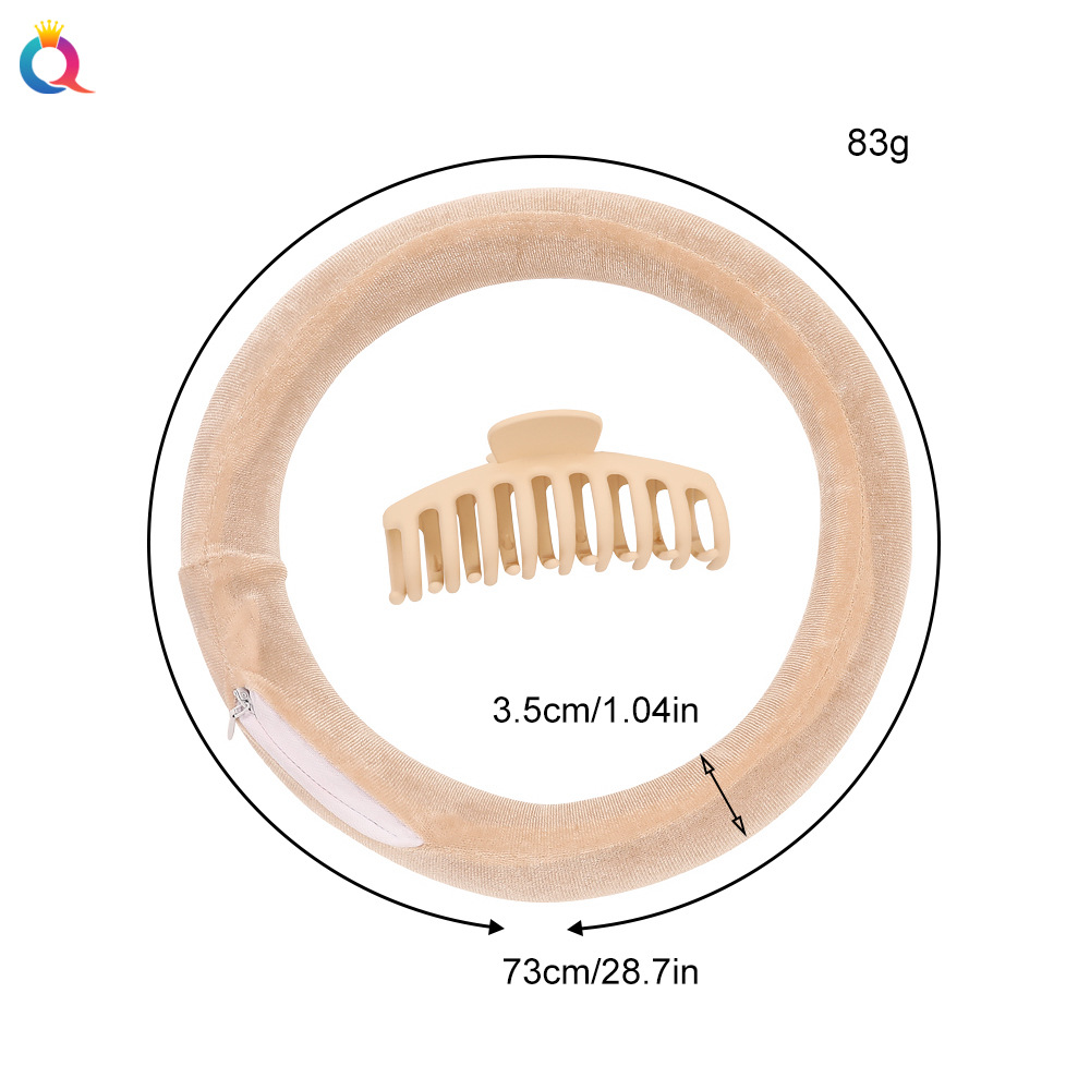 Qiyue Amazon Velvet Non-heating Lazy Person Curling Iron EVA Foam Sponge Curling Iron Hair Roller Hair Coil Application Scenario