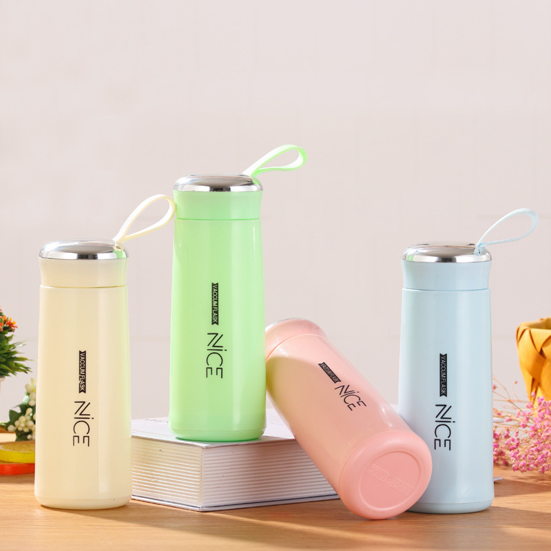 Creative glass cups, double-layer insulated water cups, small gifts, advertising water cups, new models of ground promotion cups, wholesale printed logos full figure