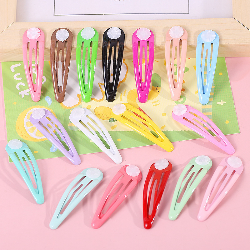 Candy-colored diy hair clips, children's hair accessories, headwear, ins broken hair clips, handcrafted Korean-style hair clips wholesale Specification drawing