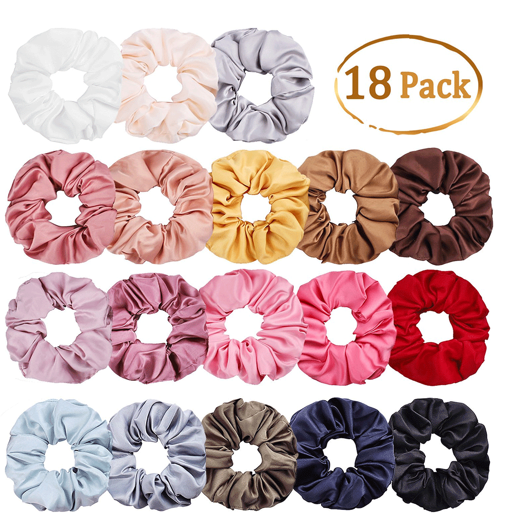 The new satin color of Qiyue's large intestine hair band is versatile. 30 colors are in stock on Amazon and available for wholesale from the manufacturer full figure