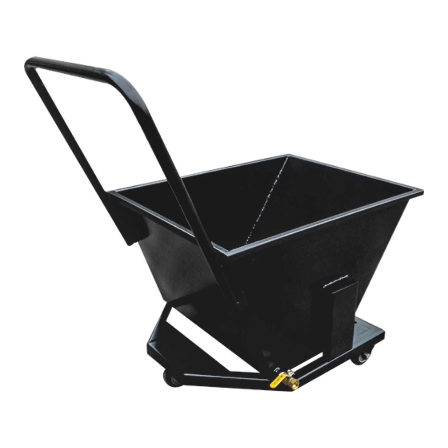 Waste material chip collection trolley, tipping bucket iron chip turnover trolley, machine tool cleaning iron chip trolley, dry crown can filter oil stains hopper trolley Item Picture