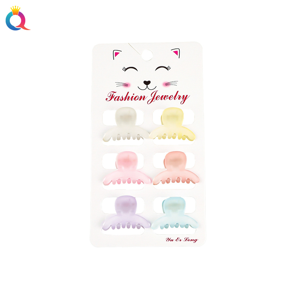Wholesale of Qiyue Korean version fashionable and simple matte mini small hair clips, hair clippers, bangs clips, hair clips and hair accessories Item Picture