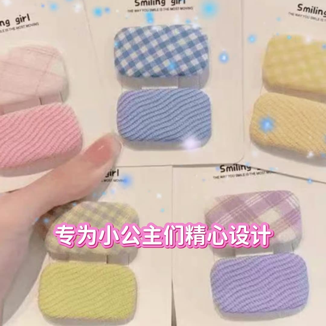 Korean macaron fabric hair clips, children's square forehead bangs clips, little princess clips, hair accessories, hair clips and headwear Specification drawing