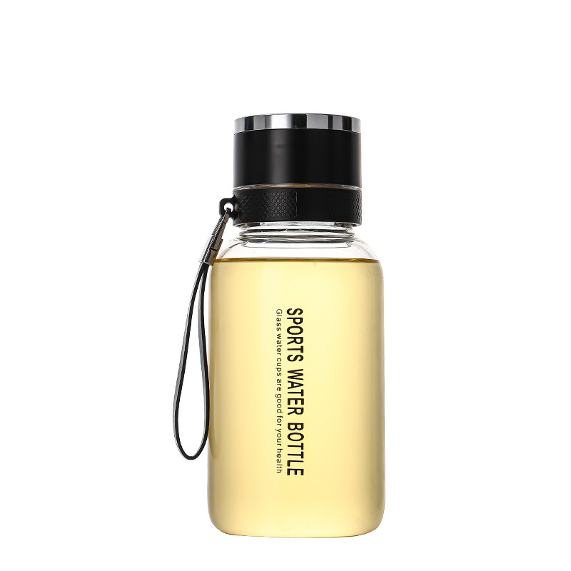 Large-capacity ton-ton cup, durable one-button lid, glass tea and water separation, outdoor fitness water cup, hand-held cup, tea brewing cup Item Picture