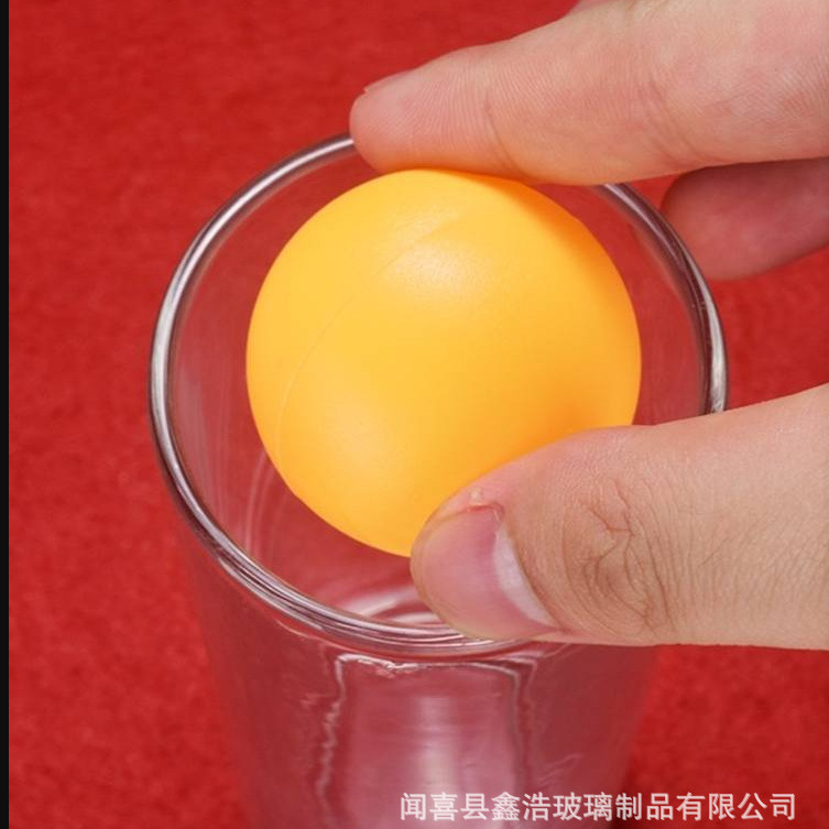 Bingbing Ball, round straight cylinder ball, temple fair stall ring-tossing prop set, glass water cup, tea cup Application Scenario