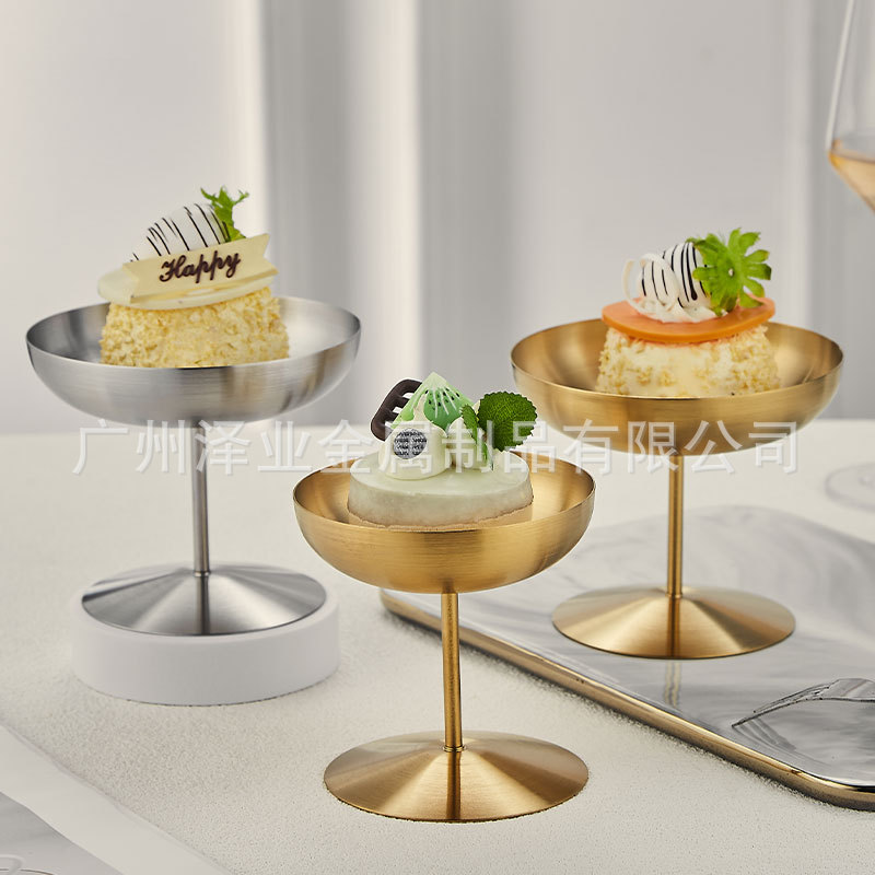 Cross-border 304 stainless steel ice cream cups, dessert cups, pudding cups, coffee cups, ice cream cups, highball cups, Martini cups full figure