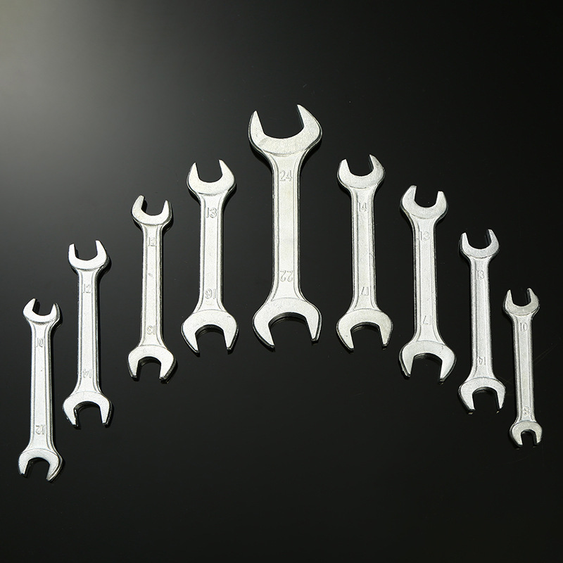 High-strength open-end wrench, galvanized forged wrench, double-ended manual fixed wrench, open-end fixed wrench, hexagon socket wrench details Picture