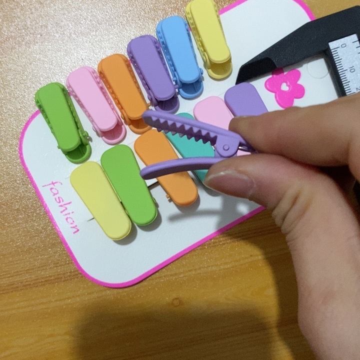 Macaron-colored hair clips, children's hair accessories, headwear clips, DIY hair clips, Korean style ins hair clips, broken bangs, duckbill clips Item Picture