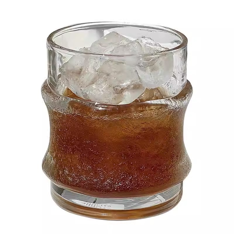 Retro Ins-style glass cups, high-appearance-level Japanese hanging ice cups, internet-famous water cups, iced American coffee cups, whisky cups Item Picture