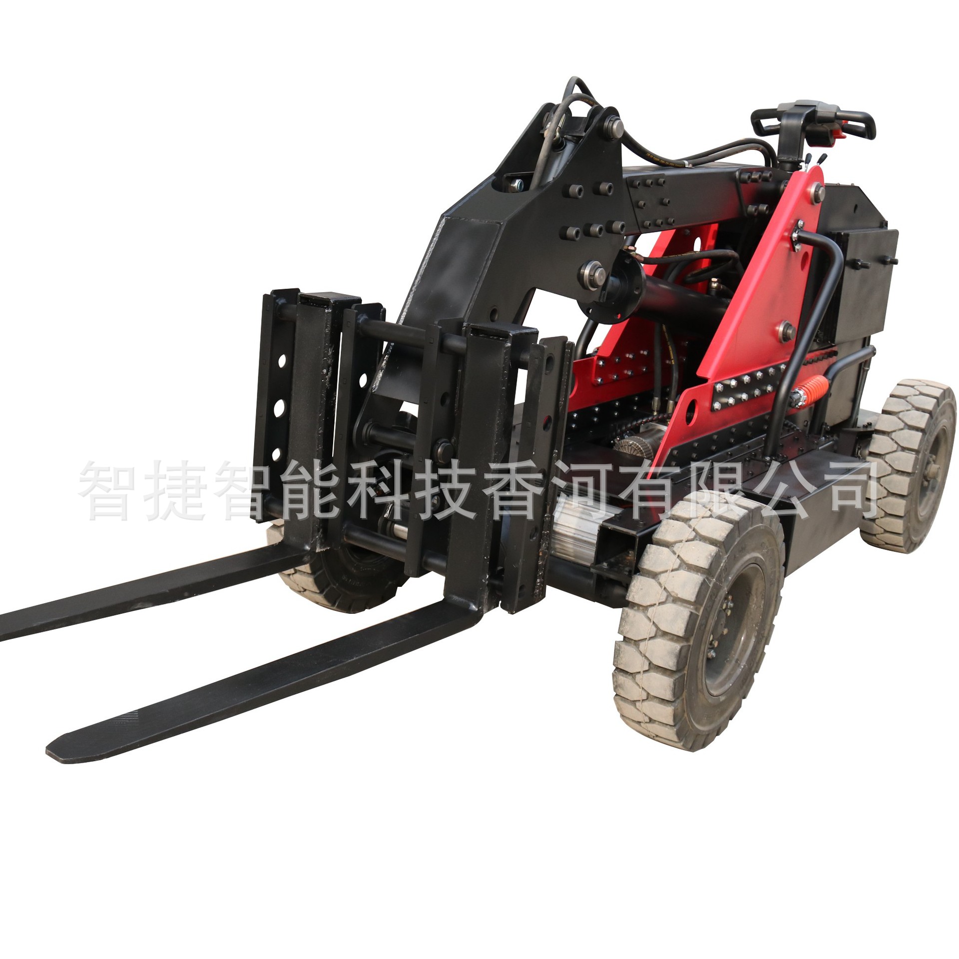 Off-road forklift, Jiangang electric remote-controlled ground ox, lithium battery stacker forklift Application Scenario