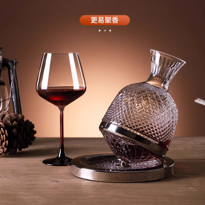 Green apple cold-cut red wine glass, colored stem highball glass, Burgundy glass with LOGO Application Scenario