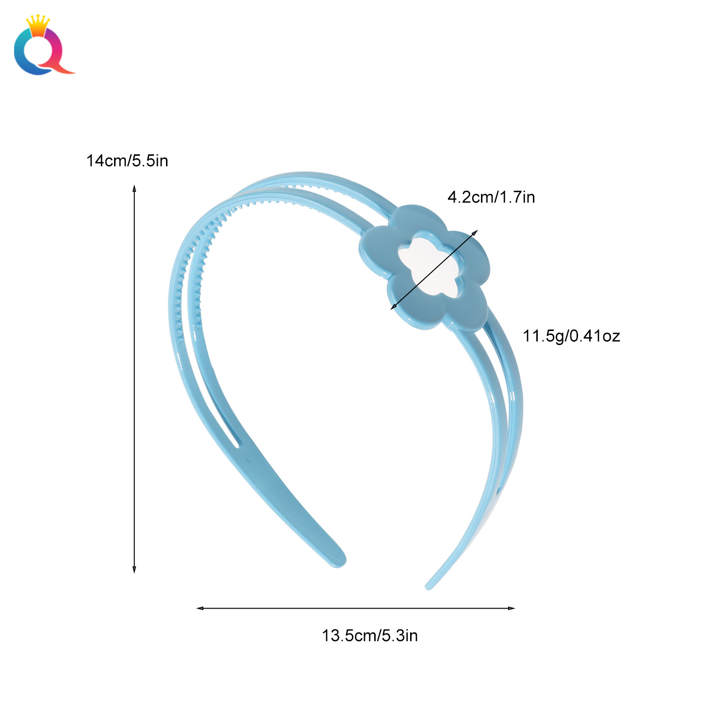 Qiyue Children's butterfly hairband, girls' hair accessory, anti-slip with teeth, sweet little girl hairpin, ins flower Girls' hairstyle Application Scenario