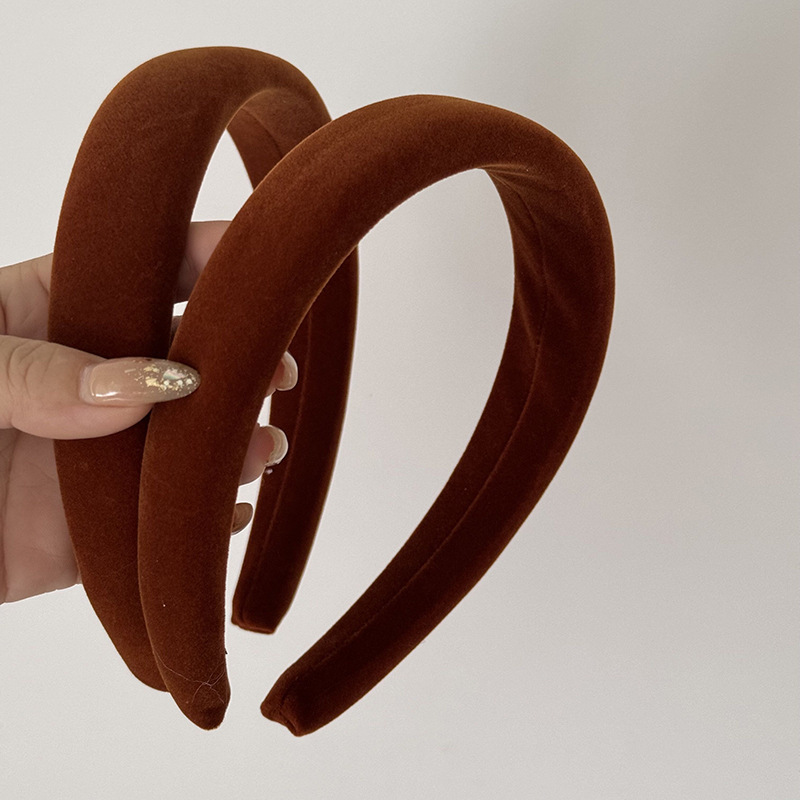 Super whitening ~ Korean caramel-colored hair band, a new bestseller in 2025, high-end hair accessory, hairpin, headband, hair tie and headband Specification drawing