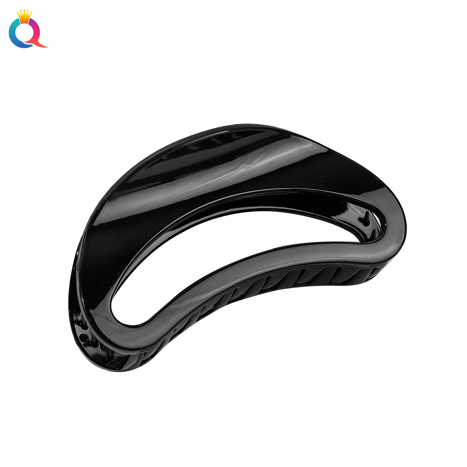 Qiyue simple Hair clips, large hair volume, hair accessories, ins high-end shark clips, moon hair clips wholesale Item Picture