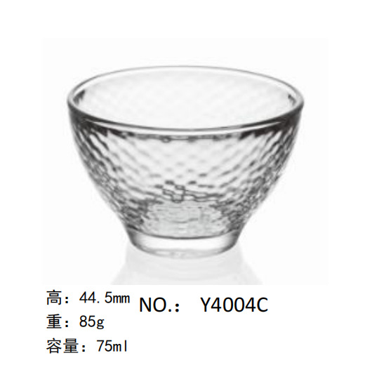 The Green Apple Mingjing series of glass tea cups, white spirit cups, foreign wine cups and clear wine cups are heat-resistant and can be sent by drop Specification drawing