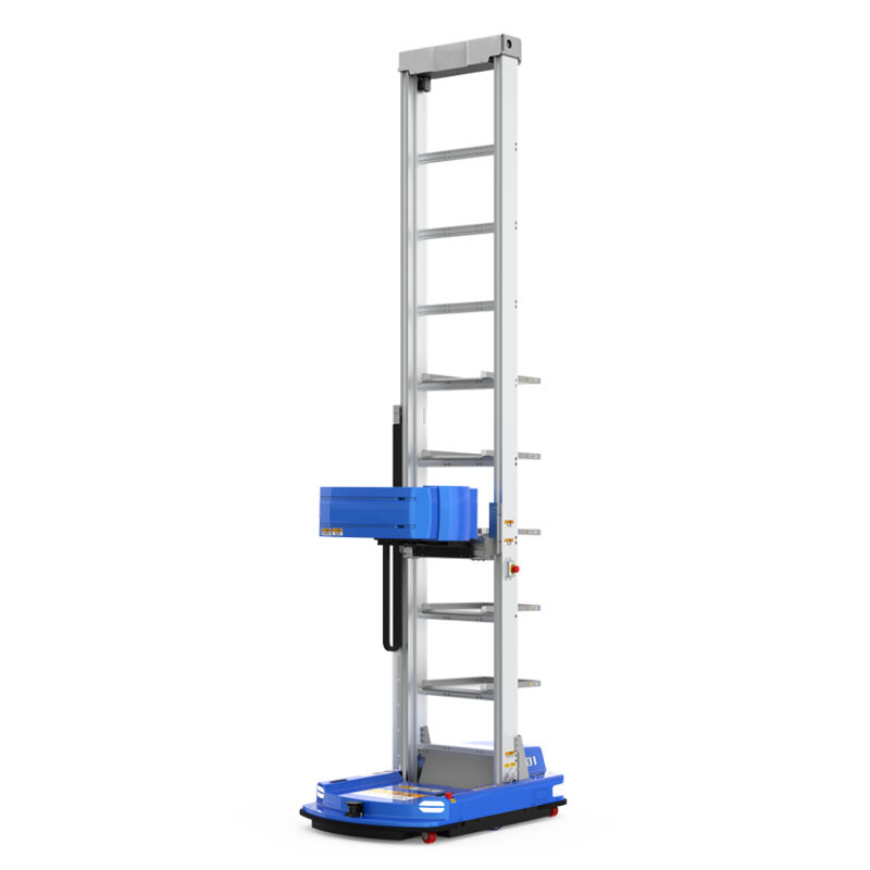 Automated picking and handling robots, unmanned workshops for warehousing and logistics, multi-layer material boxes, and autonomous navigation agv carts Specification drawing