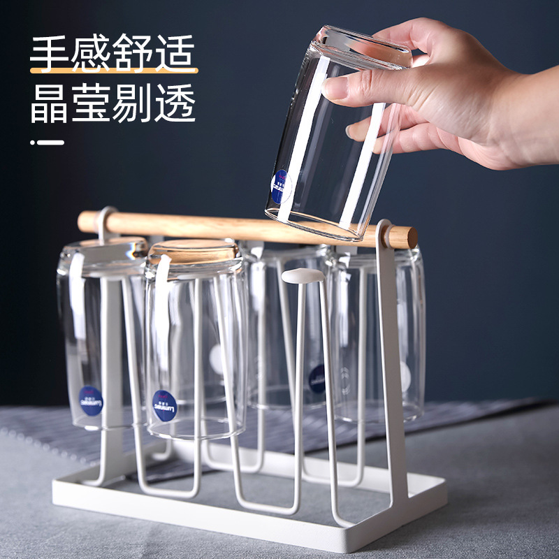 Lemeiya household transparent glass cups, glass water cups, beer mugs, juice drink cups, vineyard straight cups, Western-style wine glasses Application Scenario