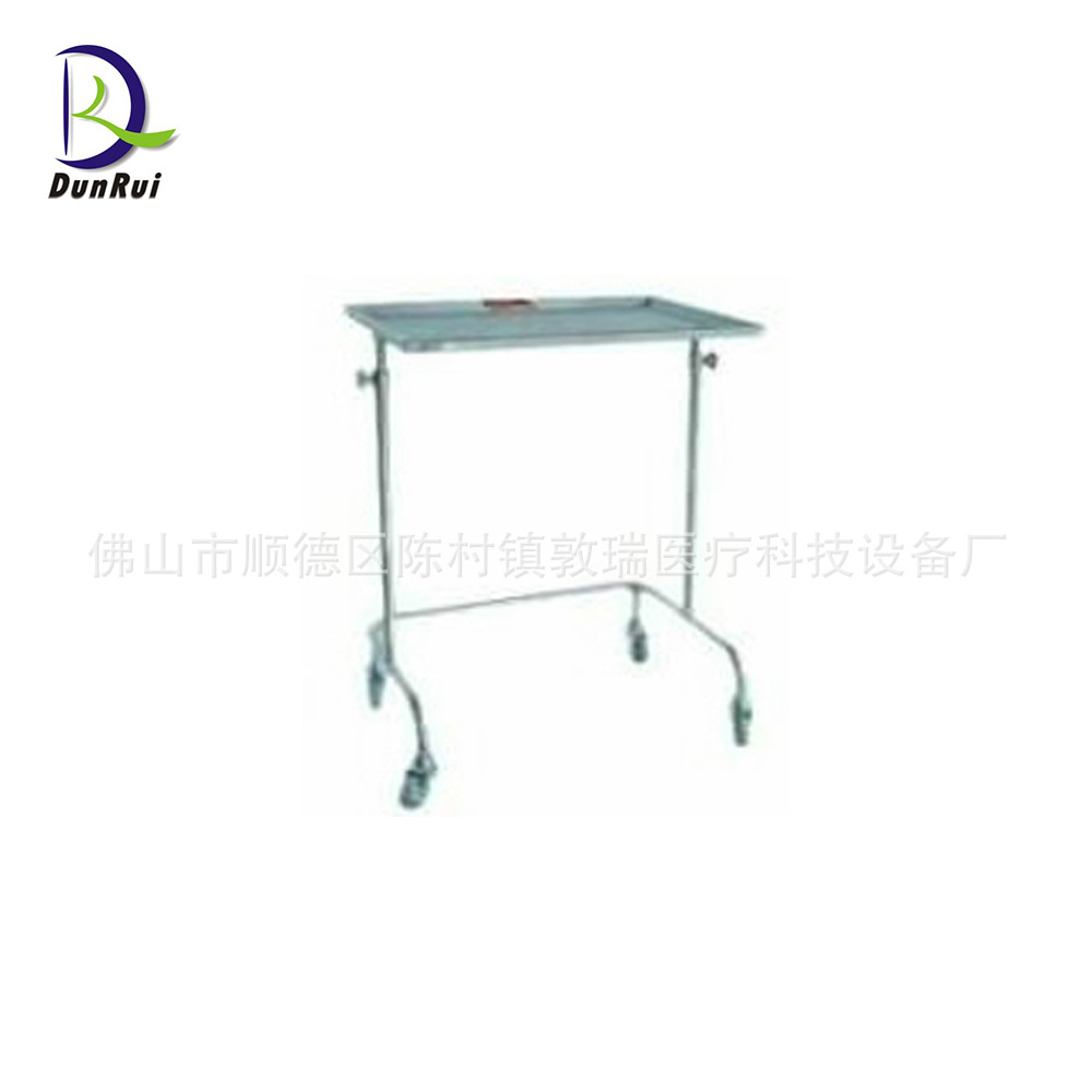 Factory direct sales: Thickened stainless steel tray rack, extended instrument cart, double-pole lifting tray rack for multi-use in nursing clinics full figure