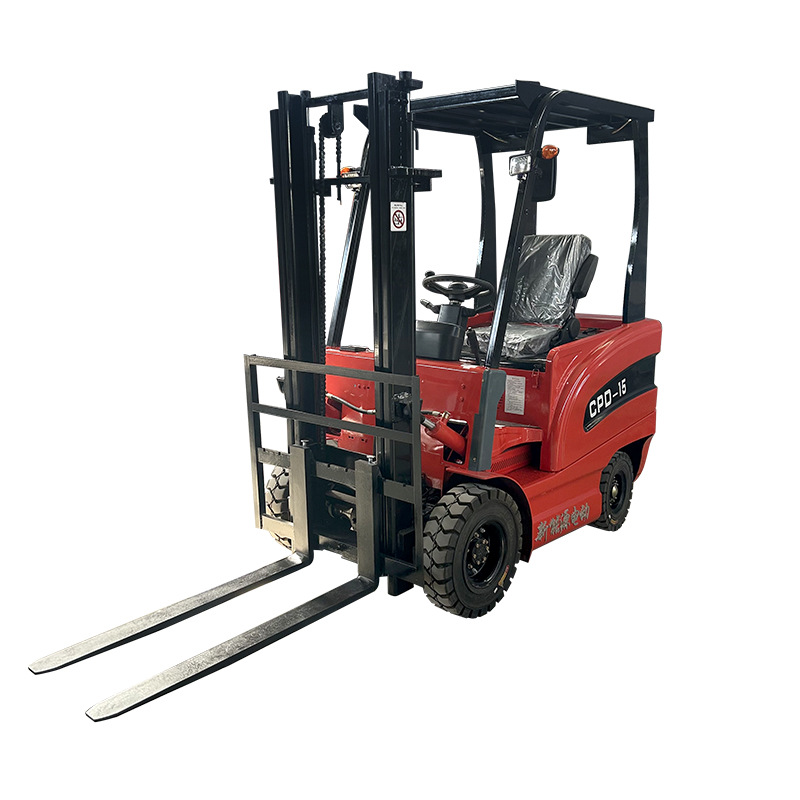 2-ton electric forklift with a lifting seat, 1-ton warehouse pallet stacker, and a small forklift for handling and loading Item Picture